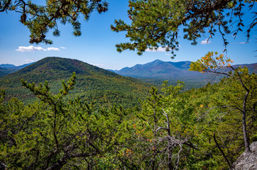 Adirondack mountain range from the summit of Clark Mountain