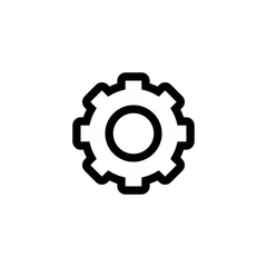 Setting Gear Icon Outline Vector