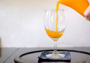 glass of orange juice