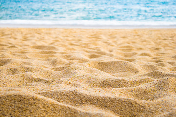 beautiful sand on the beach