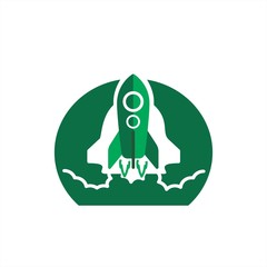 rocket launcher vector logo and icon