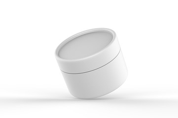 Blank Kraft Paper Push Up Tube Packaging For Branding. 3d render illustration.