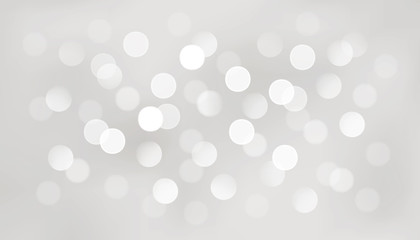 Vector defocused soft bokeh lights. Beautiful shiny Christmas lights.