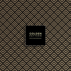 Luxury golden geometric pattern, abstract pattern background