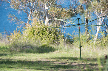 Spinning clothes line in Australia