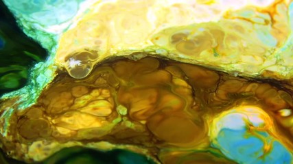 Slow Motion Macro Abstract Pattern Artistic Concept Surface Moving Surface Liquid Paint Splashing Art Design
