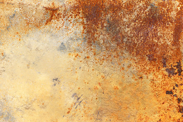 Old grunge rust metal panel texture use for background