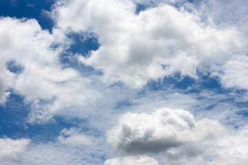 Naklejka na ściany i meble blue sky and white clouds nature background