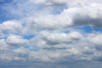 Fototapeta na wymiar blue sky and white clouds nature background
