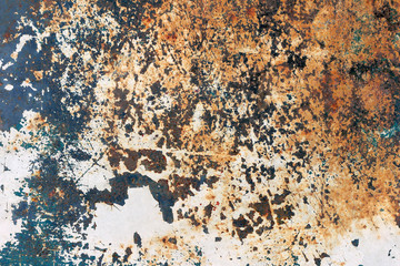 Old grunge rust metal panel texture background