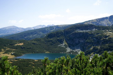 Fototapeta na wymiar Green and Blue, Combination, Nature, Landscape, Lakes, Rila Mountain