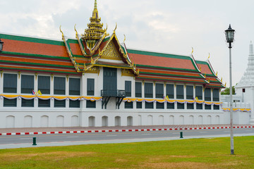 Fototapeta na wymiar Phra Thinang Sutthaisawan Prasat in Grand Palace in Bangkok, Thailand. 