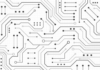 High tech technology geometric