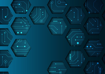 High tech technology geometric