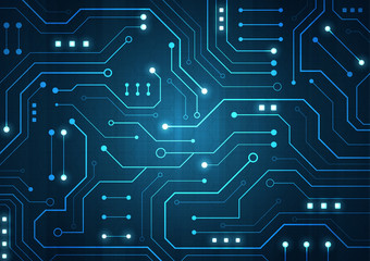 High tech technology geometric