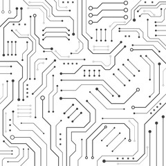 High tech technology geometric