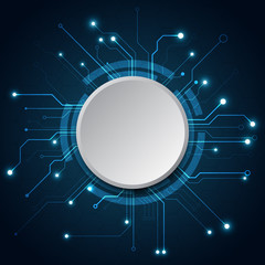 High tech technology geometric