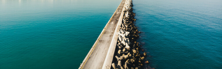 Fototapeta premium Promenade on sea