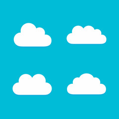 Cloud logo vector Illustration design template - Vector