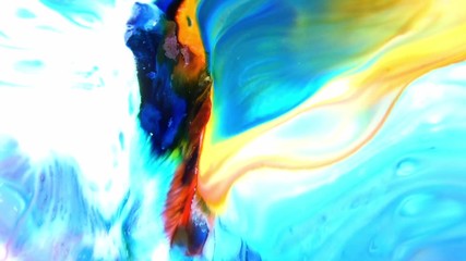 Slow Motion Macro Abstract Pattern Artistic Concept Surface Moving Surface Liquid Paint Splashing Art Design