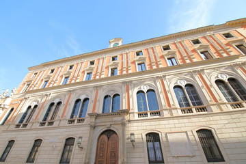 Fototapeta na wymiar Central post office Rome Italy
