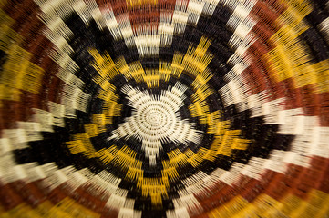 Weaving texture or weaving pattern background. Detail of typical colombian handicraft elaborate in g&uuml;&eacute;rregue
