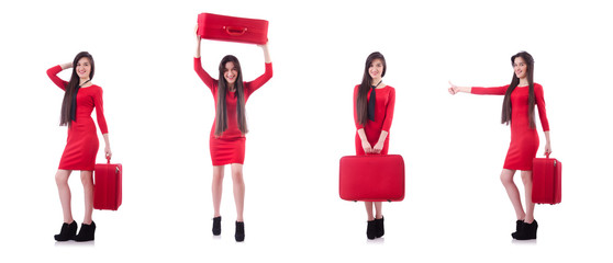 Young woman preparing for vacation