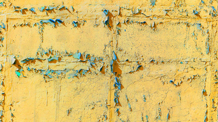 A wall with peeling paint as a background