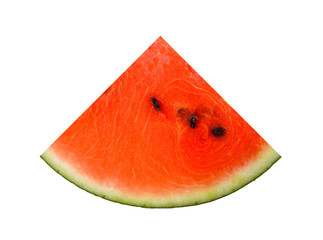 watermelon slice on white background