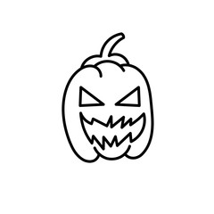 Pumpkin line icon outline vector