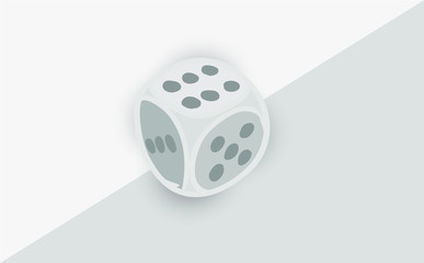 set isolated game cubes dice casino lucky