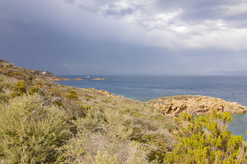 Isola del Giglio Toscana Italia punta capo marino