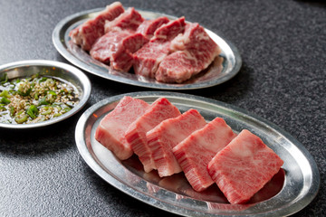 Yakiniku, Japanese grilled beef.