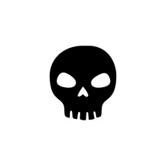 skull dead halloween isolated icon