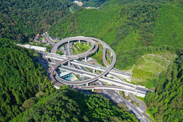高速道路　空撮
