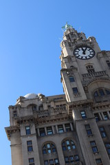 Clock tower in liverpool