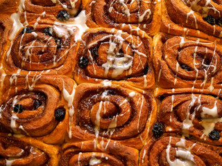 Famous Danish cinnamon rolls buns