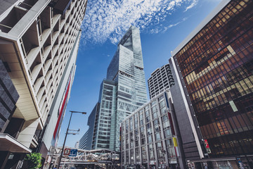 Fototapeta premium 都市風景 天王寺 大阪
