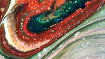 Slow Motion Macro Abstract Pattern Artistic Concept Surface Moving Surface Liquid Paint Splashing Art Design