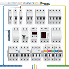 electric circuit breaker set