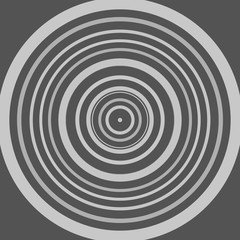 Obraz premium Symetryczny wzór koła w kolorze szarym