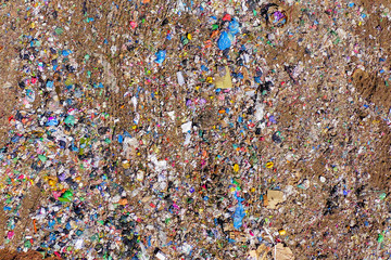 Aerial image of a Municipal Landfill ground.