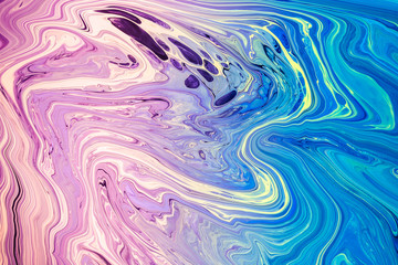 Abstract Purple Acrylic pour Liquid marble surfaces Design.
