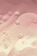 Abstract Pink water bubbles background