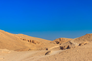 Valley of kings on West Bank of Nile river in Luxor, Egypt