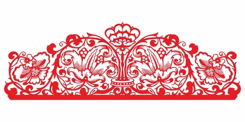 Russian pattern. Vintage Ornament vector. Russian style ornament engraving border floral retro pattern. Foliage swirl decorative design element filigree, berries, calligraphy wedding vector on a white