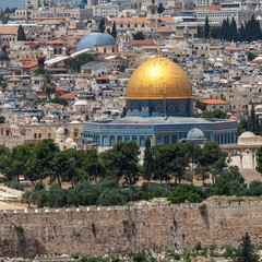 Obraz premium Nice panorama of the city of Jerusalem