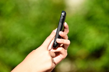 A Hand Holding Smartphone