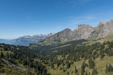 Fototapeta na wymiar Hiking Churfirsten Switzerland