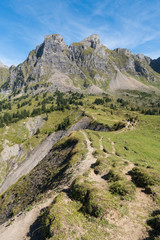 Naklejka na ściany i meble Hiking Churfirsten Switzerland